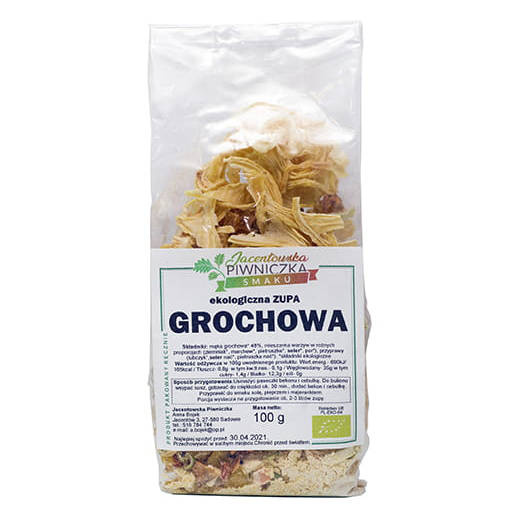 ZUPA SUSZONA GROCHOWA BIO 100G Jacentowska Piwniczka Smaku Sklep