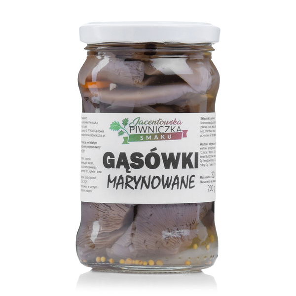 Gąsówki marynowane 200g Jacentowska Piwniczka Smaku EcoWybrane pl