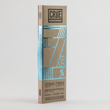 Czekolada surowa CRUDE RAW 70% BIO 50g Sabadi