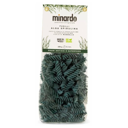 MAKARON FUSILLI ALLA SPIRULINA BIO 250G SUPER FOOD Minardo