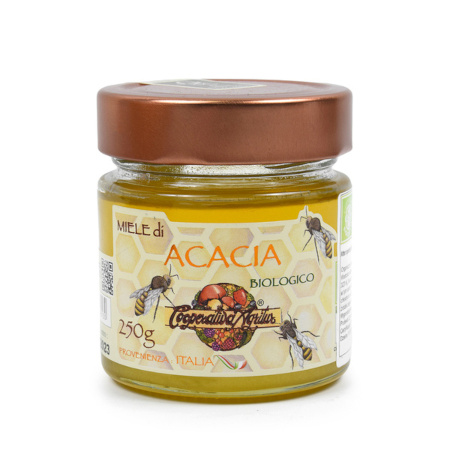 Miód akacjowy ekologiczny naturalny włoski 250 g Agritur