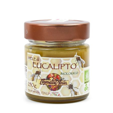 Miód eukaliptusowy ekologiczny naturalny włoski 250 g Agritur