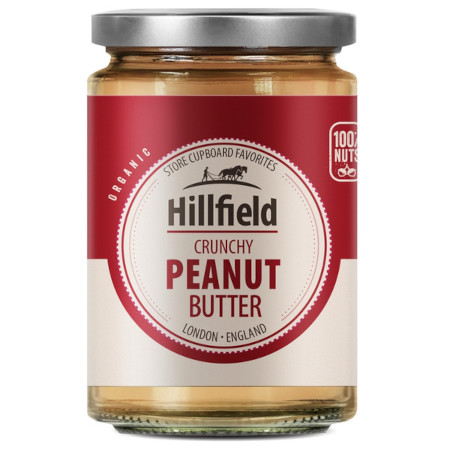 Krem orzechowy CRUNCHY BIO 330g Hillfield