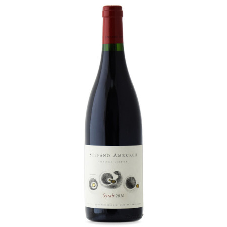 Włoskie czerwone wino wytrawne Syrah DOC Cortona 2016 BIO Demeter Stefano Amerighi