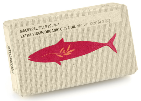 Filety z makreli portugalskiej w oliwie extra virgin BIO w puszce 120 g Maria Organic