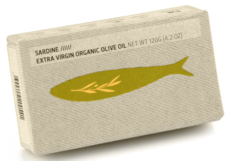 Sardynki portugalskie w oliwie extra virgin BIO w puszce 120 g Maria Organic