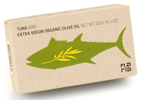 Tuńczyk portugalski w oliwie extra virgin BIO w puszce 120 g Maria Organic
