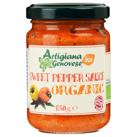 Salsa ze słodkiej papryki BIO 130 g Artigiana Genovese