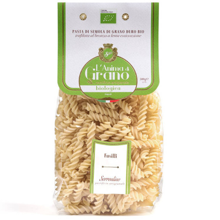 MAKARON FUSILLI świderki BIO 500g L'Anima di Grano Pastificio Sorrentino