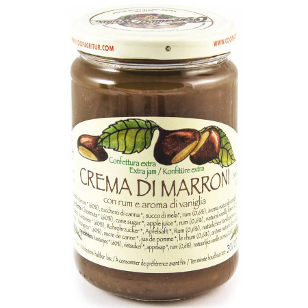 CREMA DI MARRONI BIO KREM Z KASZTANÓW, RUMU I WANILLI 350g Agritur