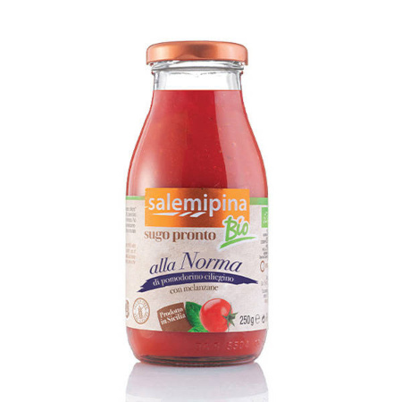 SUGO PRONTO ALLA NORMA BIO POMIDORY KOKTAJLOWE I BAKŁAŻAN 250G Salemipina