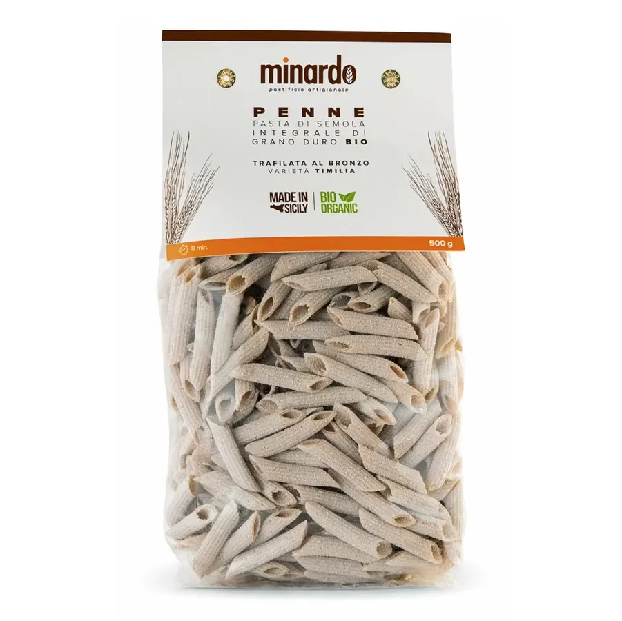 Makaron pełnoziarnisty pióra Penne Integrali BIO 500 g Minardo