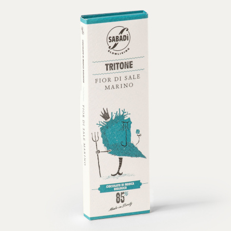 Czekolada Modica 85% TRITONE SALE MARINO sól morska BIO 50g Sabadi