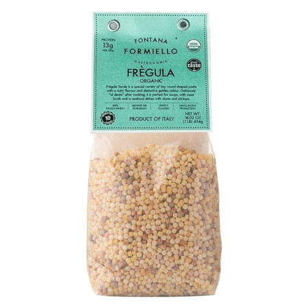MAKARON FREGULA drobny perłowy BIO 454g Fontana Formiello