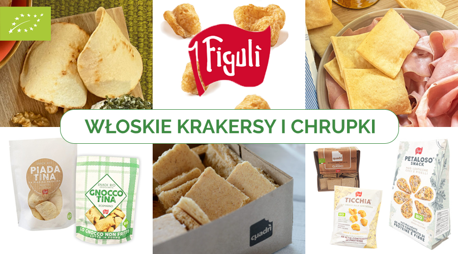 Figuli - ekologiczne, włoskie chrupki i krakersy