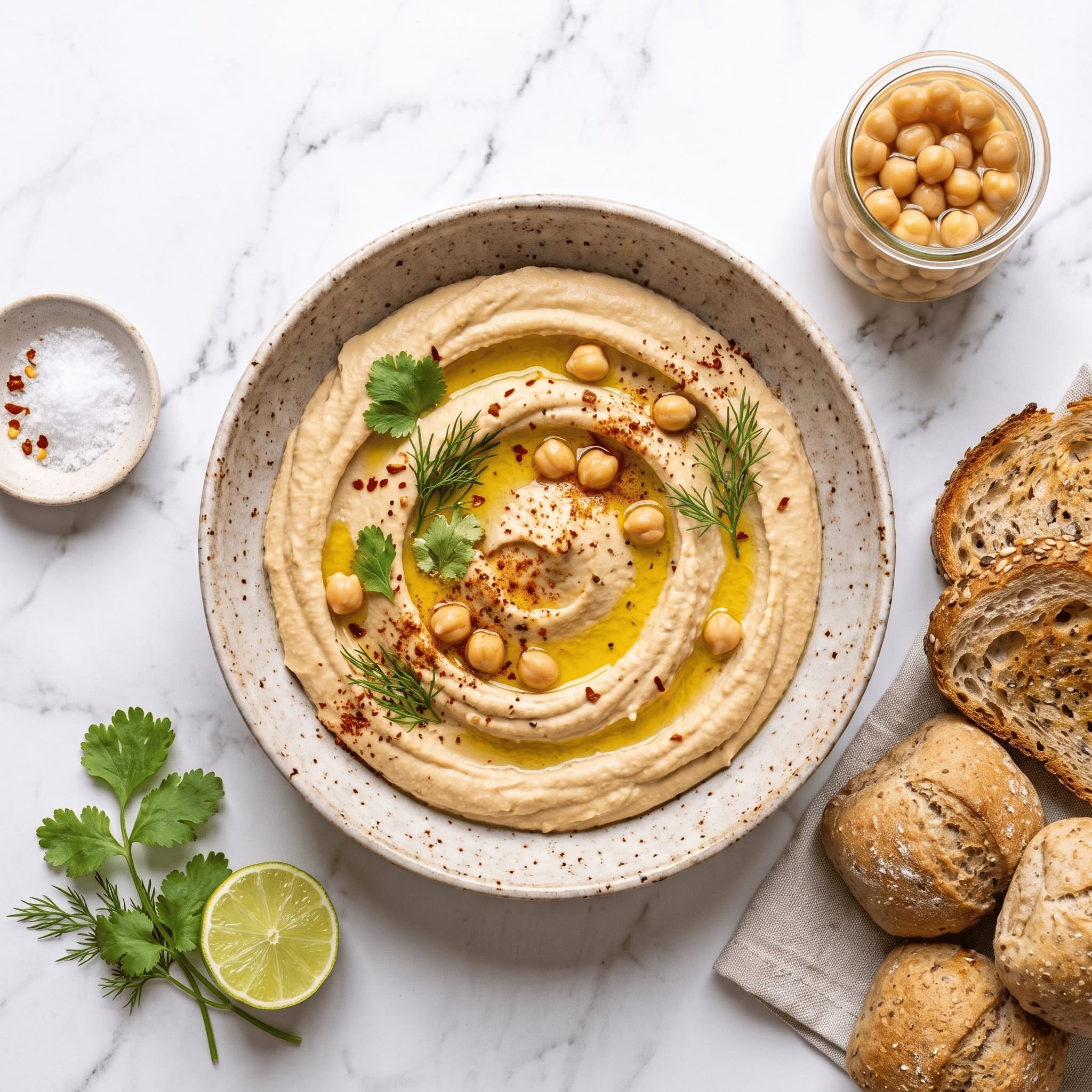 Ekspresowy kremowy domowy hummus w 5 minut
