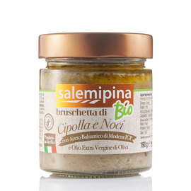 BRUSCHETTA DI CIPOLLA E NOCI BIO 190g Cebula, orzechy włoskie, ocet balsamiczny z  Modeny IGP Salemipina