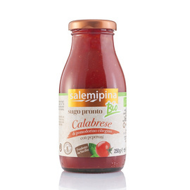SUGO PRONTO DI POMODORINO ALLA CALABRESE PAPRYKA BAZYLIA BIO 250G Salemipina