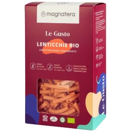 MAKARON BEZGLUTENOWY SEDANINI BIO z czerwonej soczewicy i białej kukurydzy Magnatera 250 g