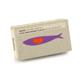 Sardynki portugalskie w sosie pomidorowym BIO w puszce 120 g Maria Organic