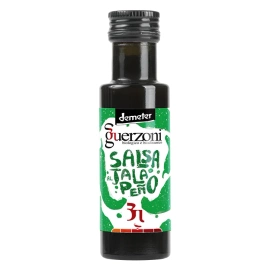 Sos Salsa Green Jalapeño – włoski, ekologiczny sos z zielonych papryczek jalapeño i octu winnego - Guerzoni BIO Demeter 100 ml