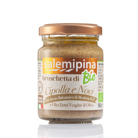 BRUSCHETTA DI CIPOLLA E NOCI BIO 90g Cebula, orzechy włoskie, ocet balsamiczny z  Modeny IGP Salemipina