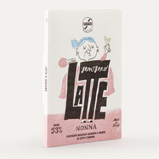 Czekolada mleczna NONNA 53% z imbirem BIO 50g Sabadi