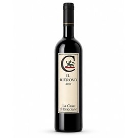 WINO IL RITROVO 2017 CABERNET SAUVIGNON 70%, MERLOT 30% CZERWONE TOSCANA IGT BIO La Casa di Bricciano