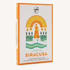 Czekolada włoska SIRACUSA 60% skórka cytryny i mięta BIO 50g Sabadi