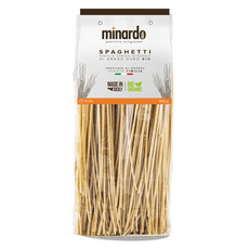 MAKARON SPAGHETTI INTEGRALI NITKI PEŁNOZIARNISTY BIO 500g Minardo