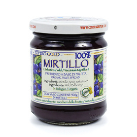TOP BIO GOLD MIRTILLO 100% OWOCÓW KONFITURA 100% JAGODA 210G BEZ CUKRU Agritur