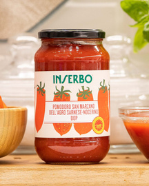 POMIDORY CAŁE BEZ SKÓRKI Pomodoro San Marzano DOP 530G Inserbo