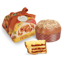 Włoska babka Panettone z kremem ze słonego karmelu 750 g Pasticceria Fraccaro
