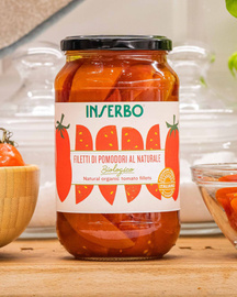 FILETTI DI POMODORI AL NATURALNE BIO POMIDORY 520G Inserbo