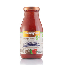 SUGO PRONTO DI POMODORINO A MEDITERRANEA KAPARY SUSZONE POMIDORY BIO 250G Salemipina