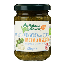 Pesto wegańskie z bazylią i tofu BIO D.O.P. 130 g Artigiana Genovese