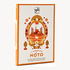 Czekolada włoska NOTO  60% migdały i skórka pomarańczy BIO 50g Sabadi