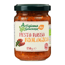 Pesto z suszonych pomidorów i bazylii BIO D.O.P. 130 g Artigiana Genovese