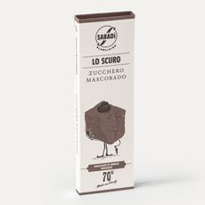 Czekolada Modica 70% LO SCURO ZUCCHERO cukier Mascobado BIO 50g Sabadi