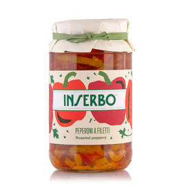 Filety z papryki Peperoni a filetti BIO 560 g Inserbo