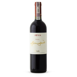 Włoskie czerwone wino wytrawne Ciro DOC Riserva 2014 BIO Gaglioppo Avita