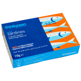 Dzikie sardynki w ekologicznej oliwie z oliwek extra virgin 100 g thinkgreen