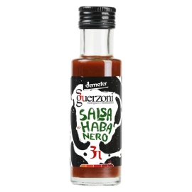 Sos Salsa Habanero – włoski, ekologiczny sos na bazie octu winnego i papryczek habanero - Guerzoni BIO Demeter 100 ml