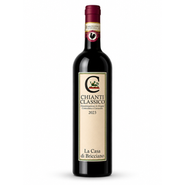 Włoskie czerwone wino wytrawne Chianti Classico Riserva DOCG 2023 BIO La Casa di Bricciano