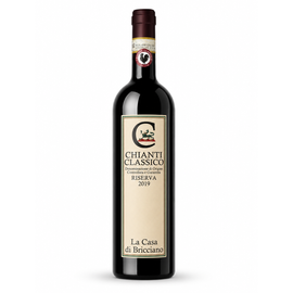 Włoskie czerwone wino wytrawne Chianti Classico Riserva DOCG 2019 BIO La Casa di Bricciano