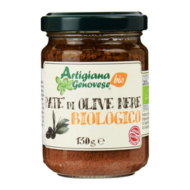 Pate di Olive Nere - czarne oliwki - BIO 130g Artigiana Genovese