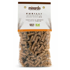 Makaron pełnoziarnisty świderki Fusilli Integrali BIO 500 g Minardo