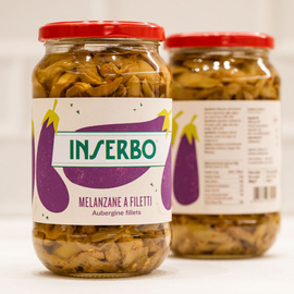 Filety z bakłażana Melanzane a filetti BIO 560 g Inserbo