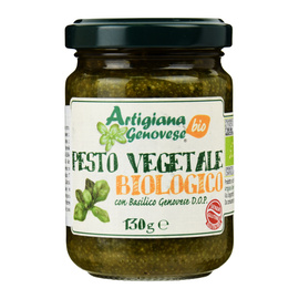 Pesto Vegetale - warzywne bazylia D.O.P. - BIO 130g Artigiana Genovese