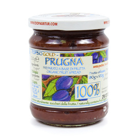 TOP BIO GOLD PRUGNA 100% OWOCÓW KONFITURA ŚLIWKA 210g BIO BEZ CUKRU Agritur